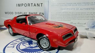 " Buccaneer Red " 1977 Pontiac Trans - Am Limited Edition Franklin 1:24