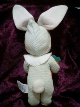 Vintage 1960s Gunderful Creation Bunny Rabbit Girl Doll Gund Japan Easter Carrot 3