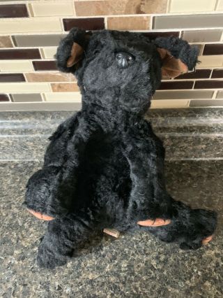 Ty Beanie Baby Black Puppy Dog “pepper” Stuffed Animal Plush 1996