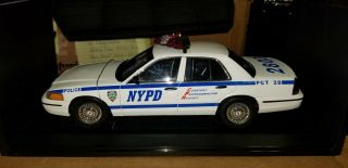 1/18 Autoart Ford Crown Victoria York City Police White 2803