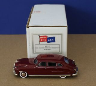 Motor City Mc - 17 1:43 1949 Hudson Driving Miss Daisy Ruby Red Mint/ Box Db