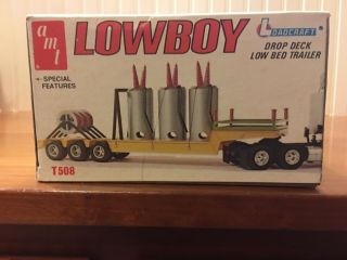 AMT Loadcraft Lowboy Vintage Model Truck Trailer Kit T508 1:25 Scale 3