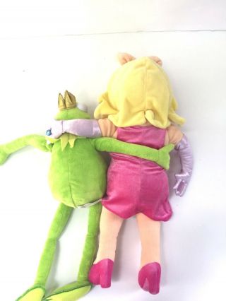 DISNEY STORE Muppets Kermit and Miss Piggy Large Plush Authentic 2