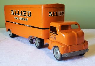 Tonka Toys Ford Coe Cab Private Label Allied Van Lines Tt Truck 50s V Rare Nmint