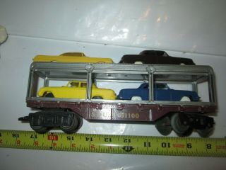 Marx Southern 51100 Double Deck Car Carrier With 4 Cars.