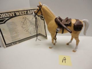 1960s Marx Johnny West Horse Thunderbolt Complete (a)