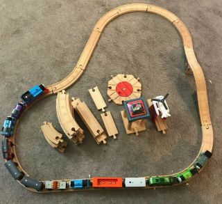 Fisher - Price Thomas & Friends Wooden Railway Set,  12 Trains In