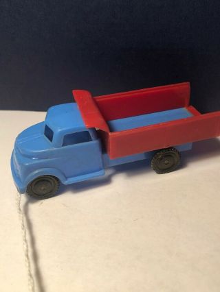 Vintage Rare Pyro Toy Plastic Red & Blue Dump Truck