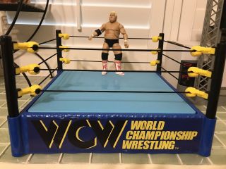 Wwe Hall Of Fame Retro Wcw Ring With Dusty Rhodes Figure