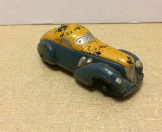 Vintage 1930s Sun Rubber Co.  Coupe Car Toy Made In Usa 4 Inch Long