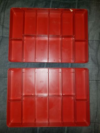 Star Wars Vintage Rare Red Trays For Vinyl Case