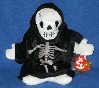 Ty Creepers The Skeleton Beanie Baby - With Tags