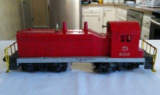 Vintage Lionel 027 Red And Gray Diesel Switcher Railroad Car