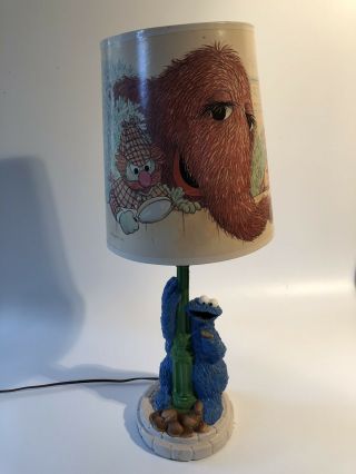 Vintage Sesame Street Cookie Monster Children’s Lamp Jim Henson Muppets