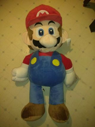 Nintendo Licensed Giant Life Size Mario 48 " 4ft Plush Doll Toy Very Rare