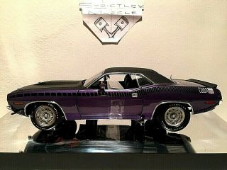 1/18 Scale 1970 Plymouth Aar Cuda 340 Coupe - Plum Crazy Purple Ext/black Int