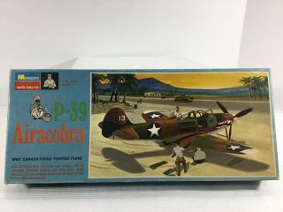 Monogram Vintage P - 39 Airacobra Plastic Model Kit Pa227