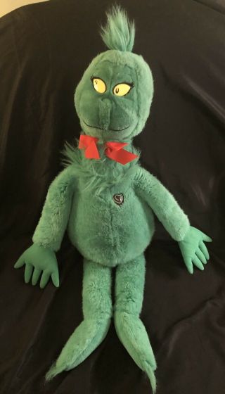 Vintage Dr Seuss The Grinch 28 Inch Plush Stuffed Doll Christmas Macy’s 1997