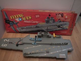 Vintage 1975 Mattel Flying Aces Attack Carrier Flagship