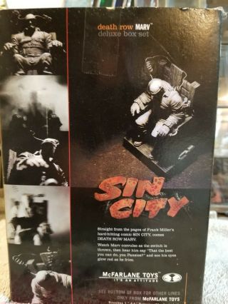 Mcfarland Toys Death Row Marv Sin City Action Figure And Comic Book 1999