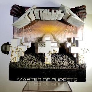 Metallica Master Of Puppets 3d Album Cover Stand Display Wall Art Mcfarlane 2006