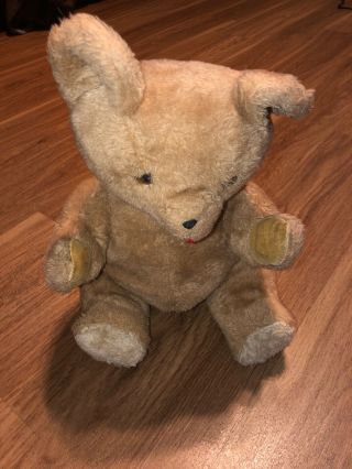 Eden Wind Up Vintage Teddy Bear Musical Plush Stuffed Animal Turn Key 14”