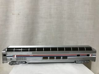 Bachmann Silver Series Ho Passenger Car Lighted 85’ Full Dome Amtrak 13005
