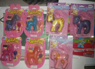 Vintage G1 And G3 My Little Pony Fakies Still On Card - Wow