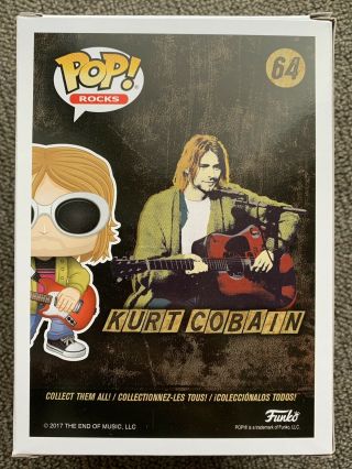 Kurt Cobain w/ Glasses Funko Shop Exclusive - Nirvana Funko POP Vinyl Figure 3