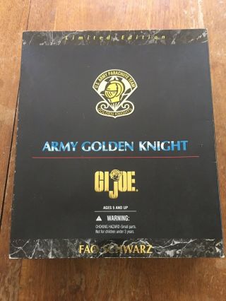 Rare Gi Joe Army Golden Knight Parachute Team Ltd Ed Fao Schwarz