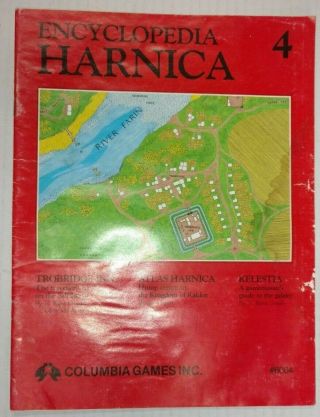 1984 6004 Encyclopedia Harnica 2 Columbia Dungeon Dragon Vtg A D&d Advanced Game