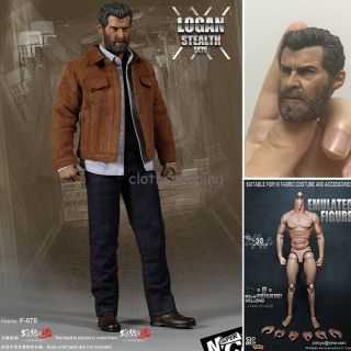 1/6 Scale Hot Toys X - Men Wolverine Logan Figure Body Suit Clothing Set With Head