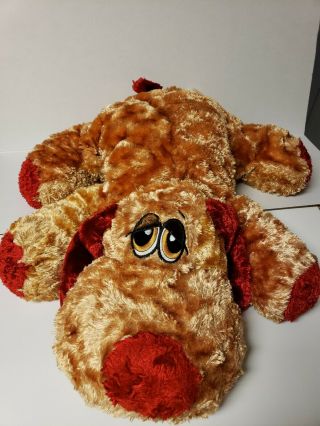 Dan Dee Puppy Dog Plush Brown/red Stuffed Animal Large Toy 25 " Stuffed Animal