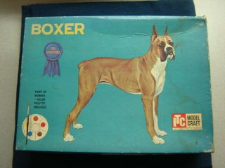 Model Craft Itc Boxer Dog Model Kit 3818 - 149 Opened But Complete