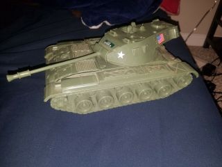 Vintage Processed Plastic Co.  Green Army Tank 7520