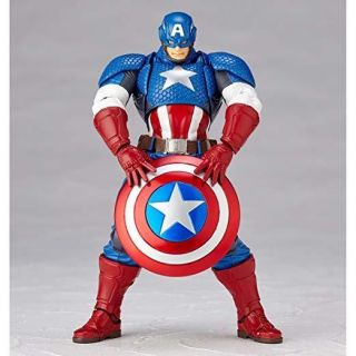 Kaiyodo Marvel Revoltech Figure Complex Captain America No.  007 Japan F/s
