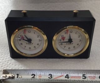 Vintage Uscf German Made Chess Timer Clock