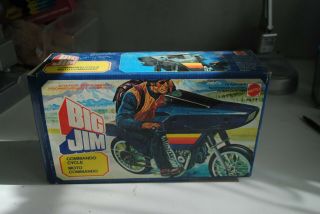 Big Jim Mattel " Commando Moto Cycle " Spy Play Set Boxed