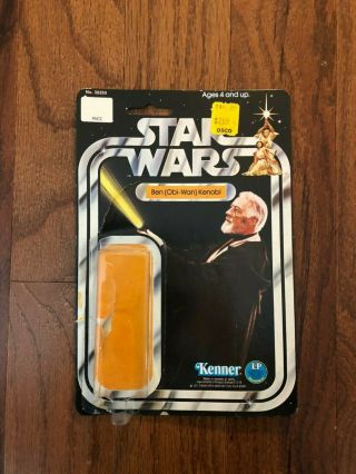 Star Wars Vintage Kenner Obi - Wan Kenobi Card Back Sw - 12c And Figure