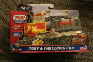 Thomas The Train Trackmaster Motorized Toby & The Clown Car Nip Very Rare