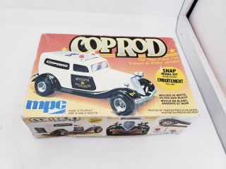 Cop Rod Old Time State Police Car 1/32 Scale Mpc Model Kit 1930s Ford Coupe 1981