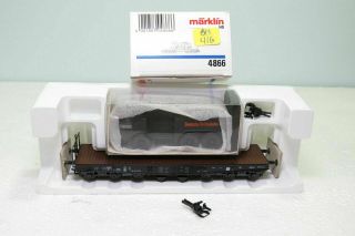 Marklin Ho 4866 Flat Freight Car With Load Gh416