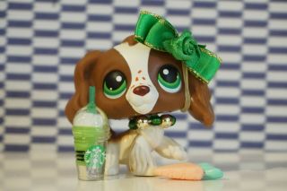 Littlest Pet Shop 156 Cocker Spaniel Green Eyes - 100 Authentic Lps Dog