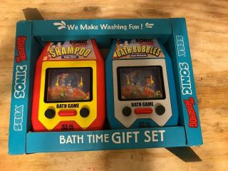 Sonic The Hedgehog Bath Bubbles Shampoo Gift Set Game 1998 Sega Genesis