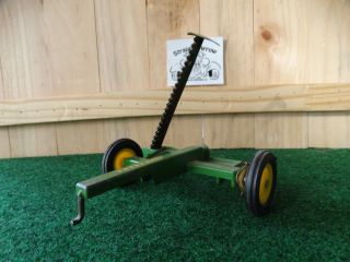 Toy Vintage Eska John Deere Sickle Bar Mower 1:16 Scale Pressed Steel Farm