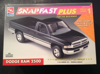 Amt Ertl Snap Fast Plus Dodge Ram 2500 1:25 Scale Kit 6199