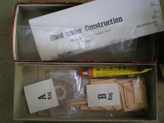 Vintage HO Scale Group of Model Railway Kits Boxes,  Parts,  Track & Instructions 2