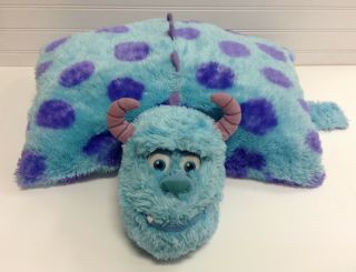 Disneyland Disney Parks Monsters Inc.  Plush Stuffed Sully Foldable Pillow Pal