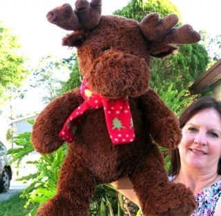 Large Best Made Toys Chocolate Brown Moose Soft Plush Stuffed Animal Doll