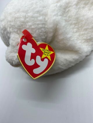 Vintage Rare Retired Ty Beanie Baby Fleece the Lamb Sheep 1996 With PVC Pellets 3
